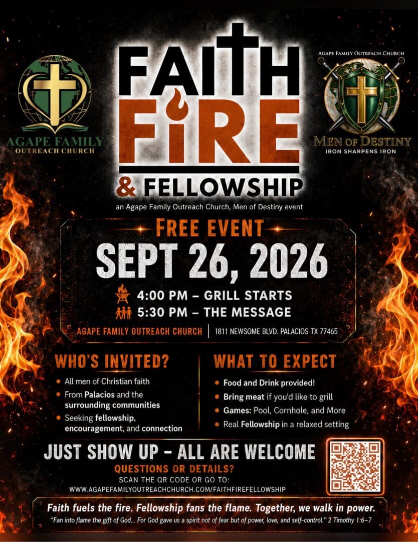Faith Fire Fellowship September 2026 Flyer
